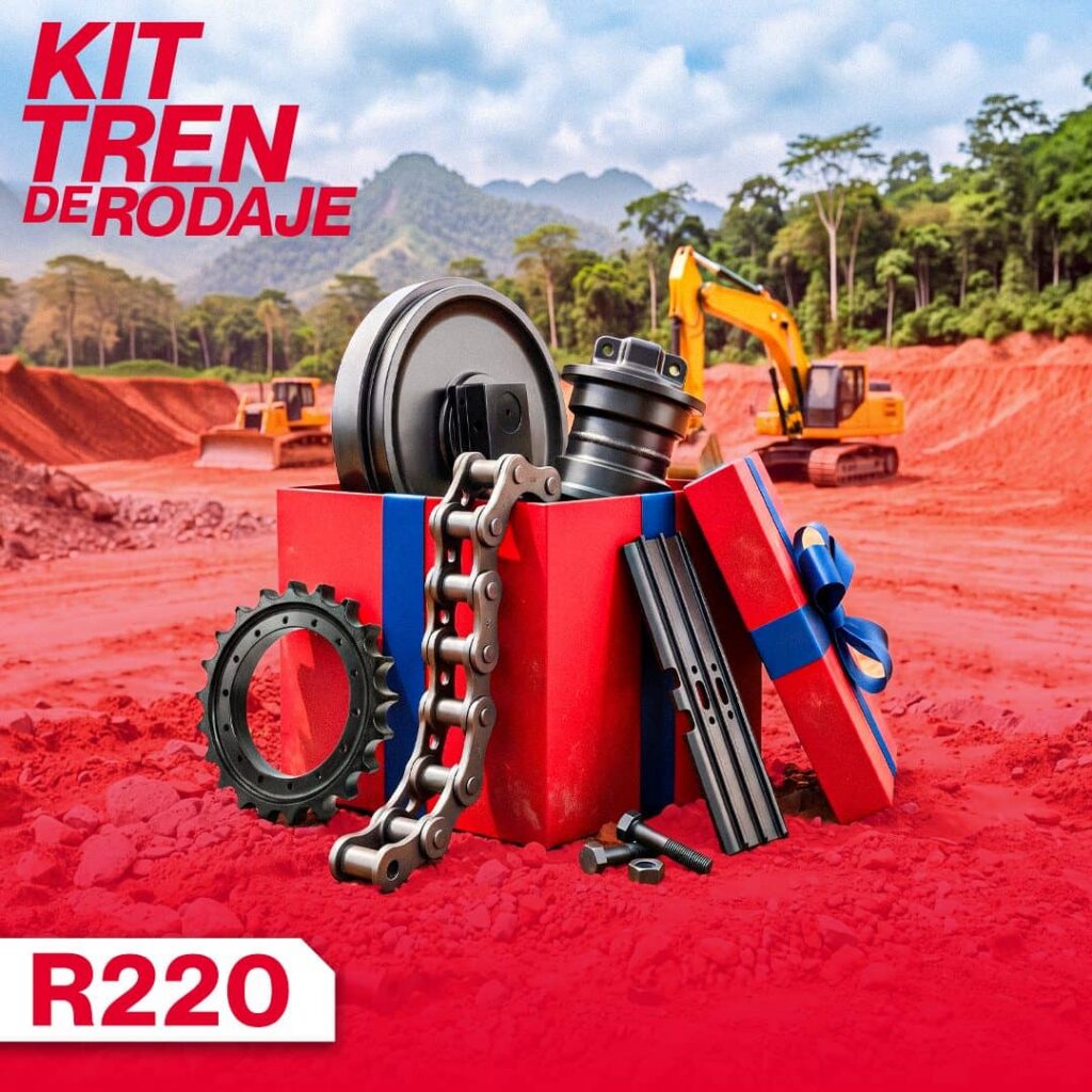 Kit de tren de rodaje compatible con Hyundai R220