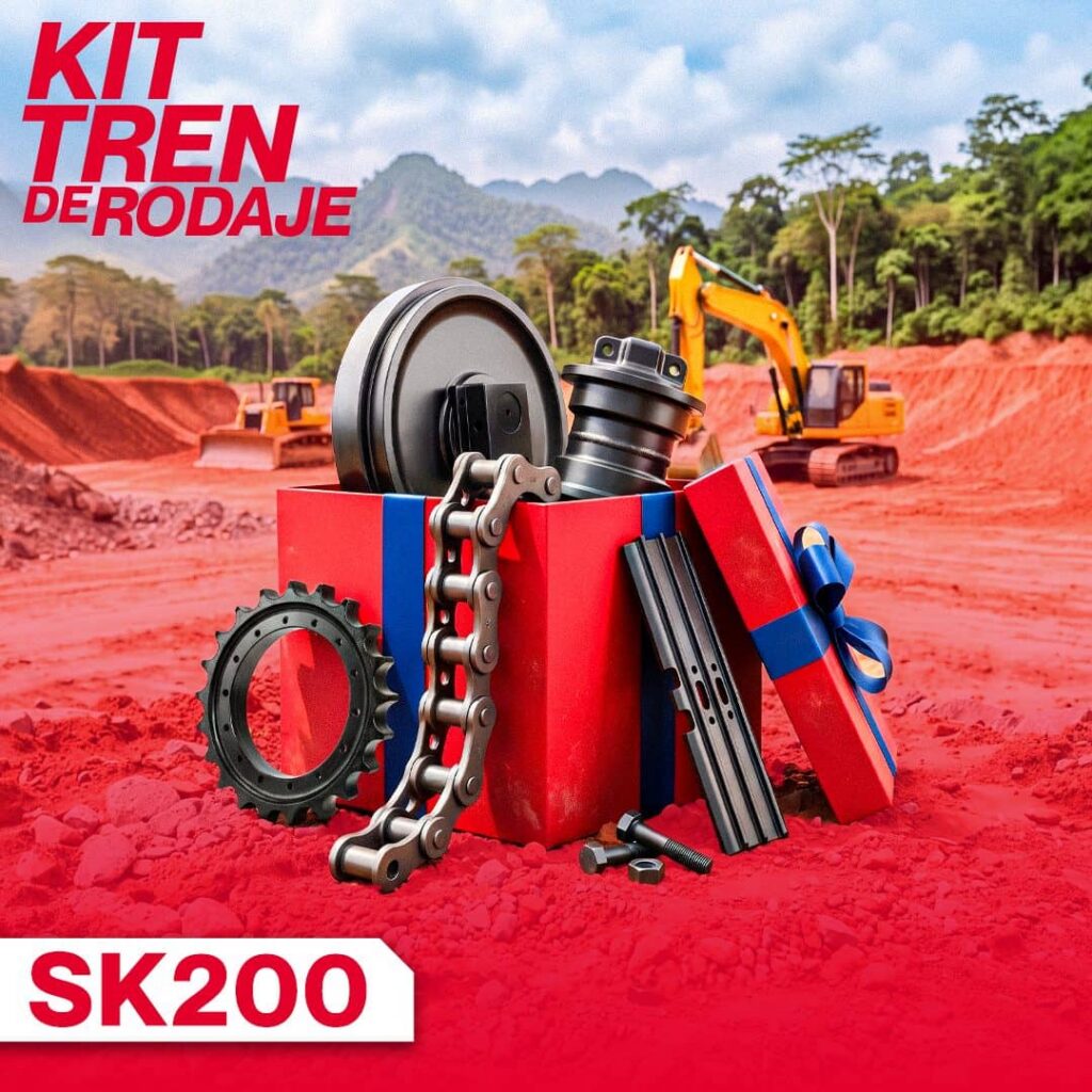 Kit de tren de rodaje compatible con Kobelco SK200