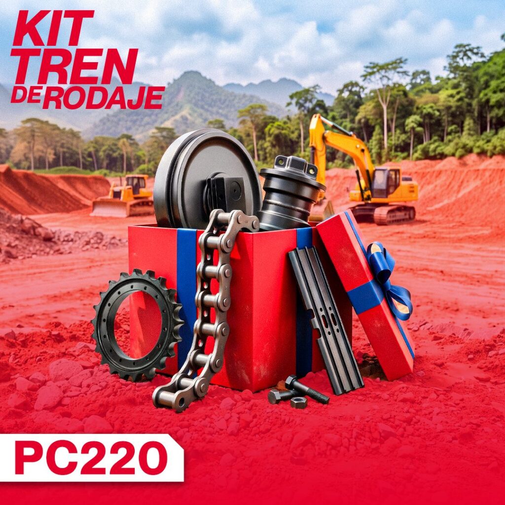 Kit de tren de rodaje compatible con Komatsu PC220